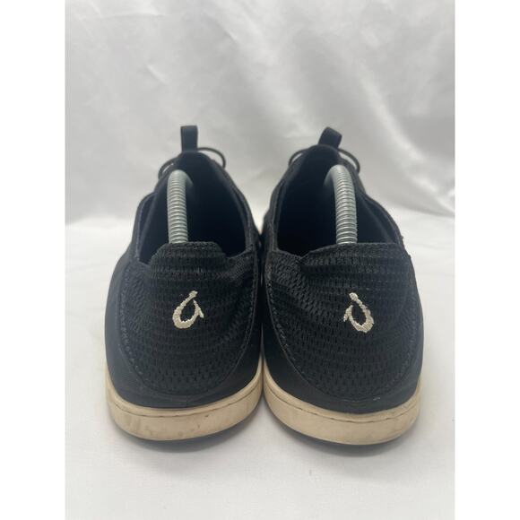 Olukai Men's Nohea Moku Mesh Black Slip Ons Boat Shoes Mens 11.5 - Picture 6 of 10